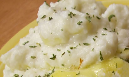 Cauliflower Mashed Potatoes with Truffle Oil